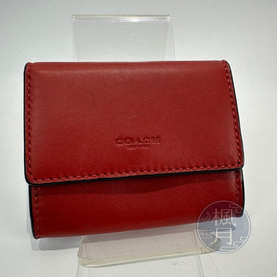 【一元起標 05/13】COACH 寇馳 紅色 卡包 卡夾 零錢包 配件 小皮件 品牌卡包 品牌配件