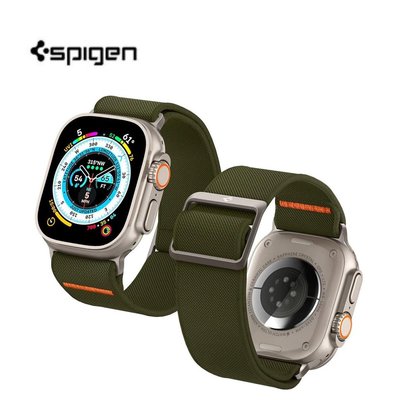 Spigen 尼龍錶帶適用於 蘋果手錶Ultra 49mm運動腕帶Apple Watch S8 S7 男女款