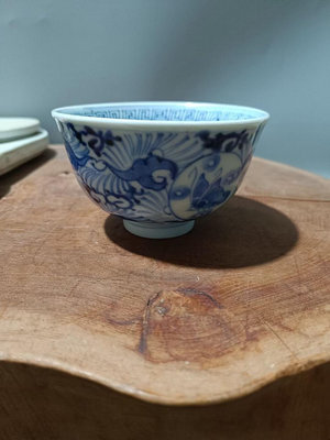日本回流瓷器古董明治時期老青花碗清代民國老瓷器真品包老青花
