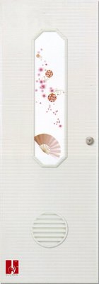 【鴻運】HY牙白45-1數位影像玻璃塑鋼門組.浴室門.廁所門.塑鋼門!影像細膩&amp;逼真寫實!