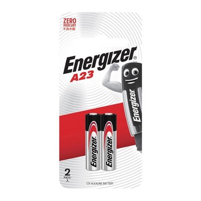 【勁量Energizer】23A 鹼性電池 2入(12V 遙控器專用 A23 台灣公司貨)