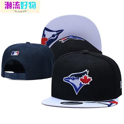 MLB多倫多藍鳥隊 新款刺繡棒球帽 潮牌平沿可調式時尚帽-潮流好物