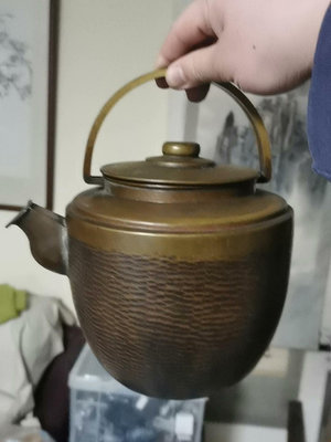 日本名家手作 老斑銅壺