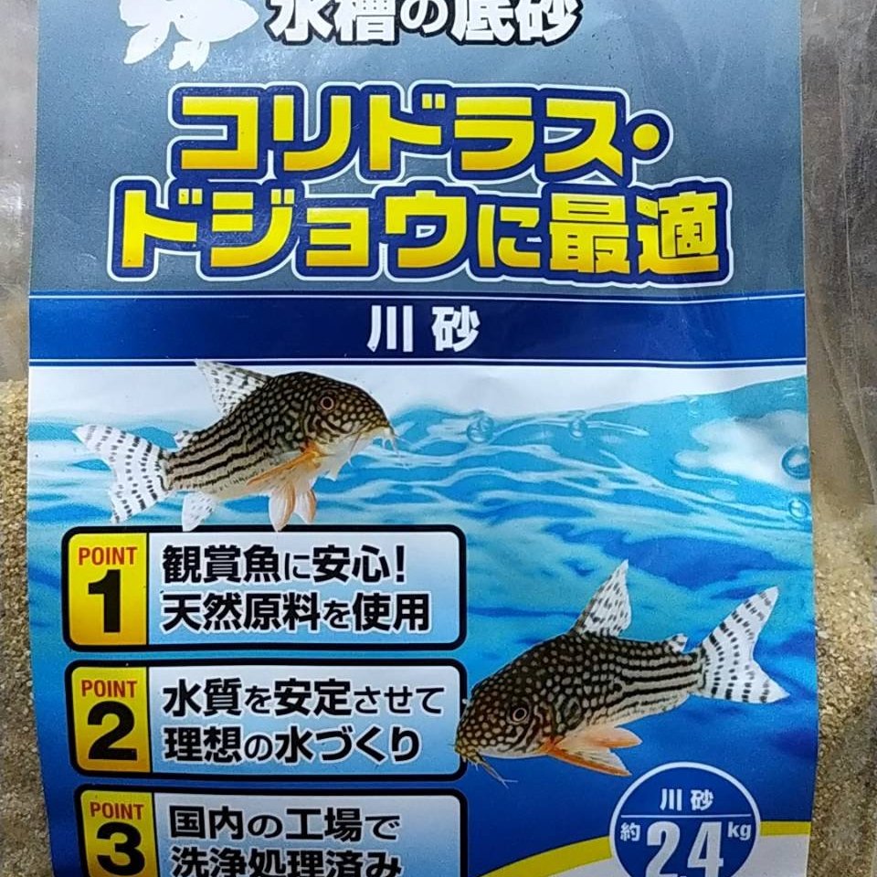 大希水族~F-7361日本Suisaku 水作水槽底砂(鼠魚川砂/沙)2.4kg | Yahoo奇摩拍賣