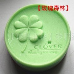 【乖乖媽手作】單孔幸運草模A - 矽膠製手工皂模具.四葉草