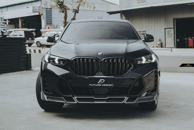 【政銓企業有限公司】BMW G06 X6 LCI 小改款 專用 雙線 全亮黑 水箱罩  免費安裝 現貨