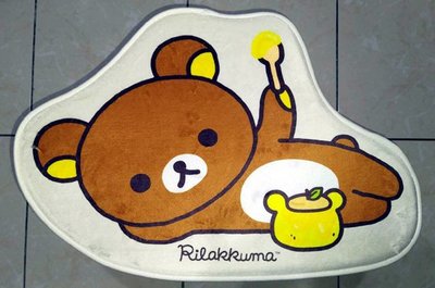 Rilakkuma [拉拉熊]  吃一口甜蜜造型地墊 防滑 止滑 腳踏墊