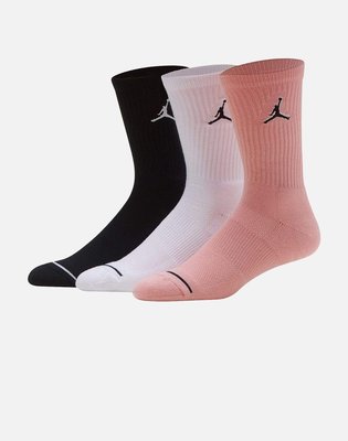 南 現 JORDAN CREW 高筒 AJ 喬丹 襪子 籃球長襪 黑色 粉紅色 白色 SX5545-902