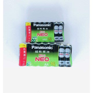 『電池』Panasonic 國際牌 碳鋅電池3號(AA)/4號(AAA) 16入裝