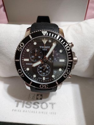 Tissot seastar手錶二手戴不到5次9.5成新。有喜歡勿下標請先聯絡陳先生0918870052