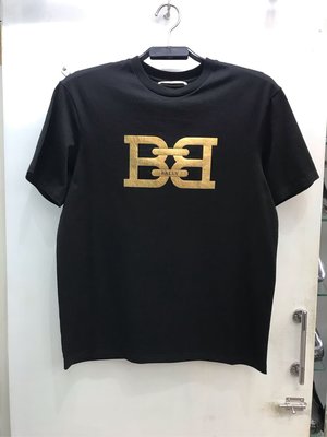 Bally 黑白兩色 燙金 Logo 圓領T恤 全新正品 男裝 歐洲精品