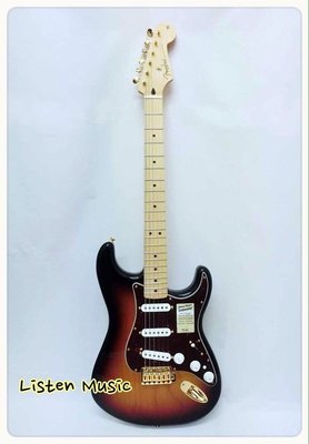 立昇樂器 Fender Deluxe Players Stratocaster Maple 3TS 電吉他楓木指板 墨廠