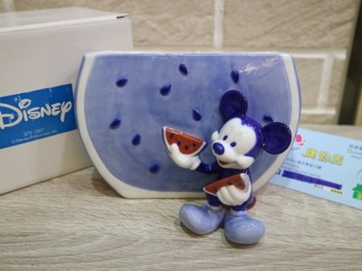 婕的店日本精品~日本帶回~Disney米奇西瓜陶瓷蚊香座