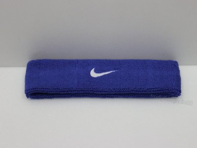 (布丁體育)NIKE 公司貨 吸汗頭巾 頭帶 藍色 另賣 斯伯丁 molten 籃球 打氣筒 運動毛巾 護腕 排球 足球