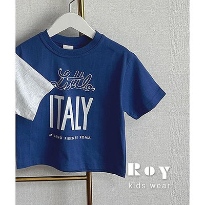 XS~XL ♥上衣(BLUE) ROY-2 24秋季 ROY240901-041『韓爸有衣正韓國童裝』~預購