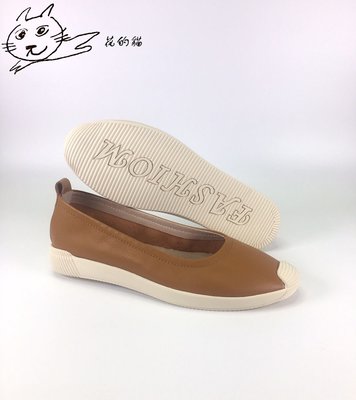 花的貓 XES 2020秋冬新品 懶人鞋 休閒鞋 牛皮便鞋 平底鞋 ES1621