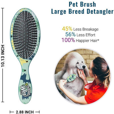 美國Wet Brush寵物梳PetBrush系列 順毛除結梳-大