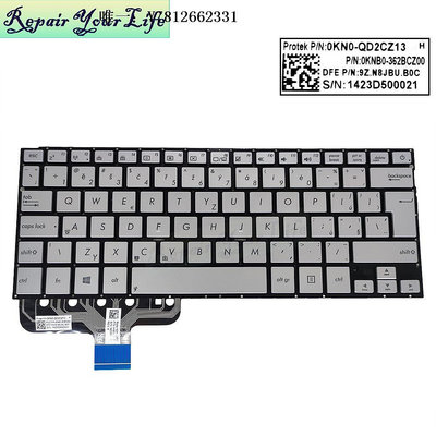 電腦零件適用ASUS 華碩 UX301 UX301L UX301LA UX301LN/A 鍵盤背光CZ IT筆電配件