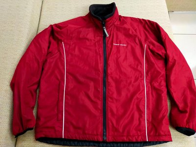 日本釣魚品牌 Daiwa Great Banff 朱紅色保暖外套 內刷毛機車外套 L號