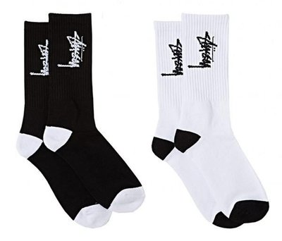 【超搶手】全新正品 秋季 最新 STUSSY STOCK CREW SOCKS 字體 Logo 襪子 灰色
