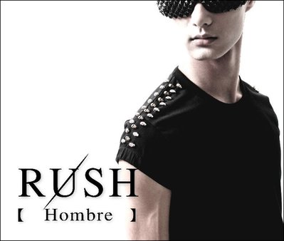 RUSH Hombre (曼谷空運) 設計師款純手工三排銅銀立體骷髏頭上衣 (黑/白兩色) (原價1080)