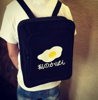 日本  蛋黃 後背包   電腦包