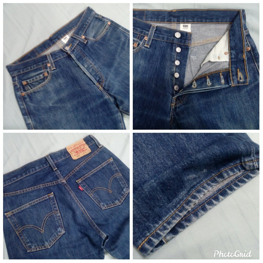 美國Levis 501(00501-0115)經典直筒藍牛仔褲W30/L32墨西哥製龍捲風褲管