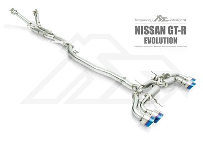 【YGAUTO】FI NISSAN R35 GTR ( RACE VERSION ) 中尾段閥門排氣管 全新升級 底盤