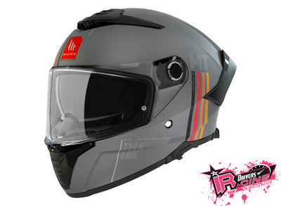 ♚賽車手的試衣間♚ MT Helmets® Thunder 4 SV Mil C2 Matt 消光 灰色