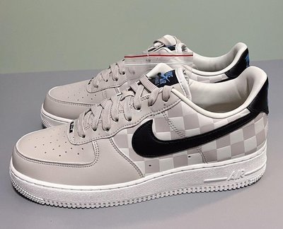 【代購】Nike Air Force 1 'LBJ' AF1 奶白灰 詹姆斯 棋盤格 板鞋 DC8877-200