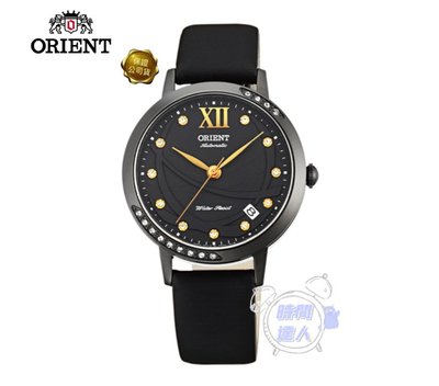 [時間達人]ORIENT 東方錶 ELEGANT系列 時尚絹布錶帶機械女錶-藍/36mm FER2H001機械錶 水晶面