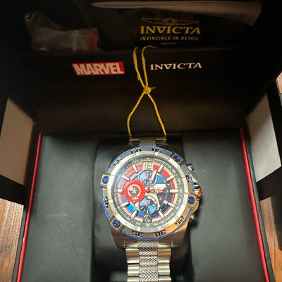 英威塔INVICTA 美國隊長聯名款限量石英錶