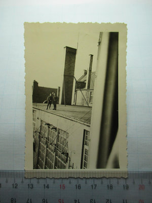 老照片-二次世界大戰.納粹德國.德軍-廠房屋頂