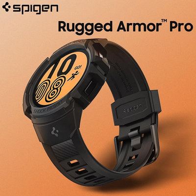 天極TJ百貨Spigen Galaxy Watch 5(40 毫米 44 毫米 45 毫米)錶殼 Rugged Armor pro