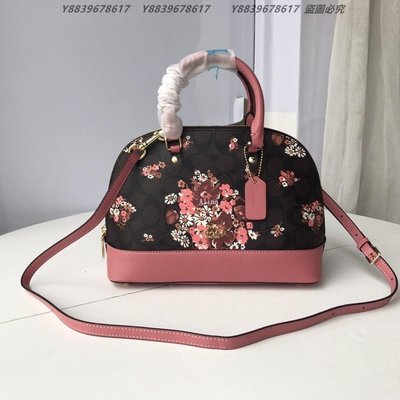 美國代購COACH 寇馳 31968 新款花卉貝殼包 氣質時尚女包 顏色1手提包 原裝正品