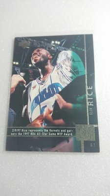 1998年明星球員GLEN RICE漂亮老卡一張~20元起標