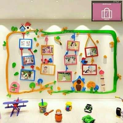 壓克力3D立體壁貼 家庭佈置 學校 幼兒園 公司 室內設計