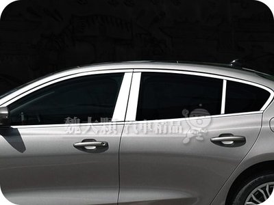 【魏大顆 汽車精品】Focus 4D(19-)專用 不鏽鋼車窗上飾條ー車窗飾條 水切飾條 車窗亮條 車窗裝飾條 Mk4