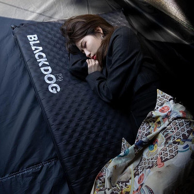 Basiqnature Blackdog 自動充氣床墊床 5cm 睡墊露營雙人和單人 Mobi Garden Natur