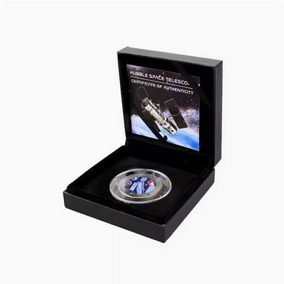 斐濟 2022年 哈勃望遠鏡 1/2元 彩色鈦金屬紀念幣 銀幣 錢幣紀念幣【悠然居】485