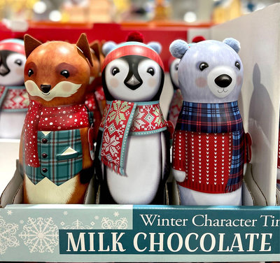 Costco好市多 Silver Crane 玩偶造型脆穀物巧克力 350公克 chocolate X’mas 聖誕耶誕