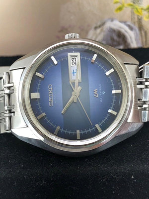 二手SEIKO LM 5606-7281 折光藍面 自動機械錶