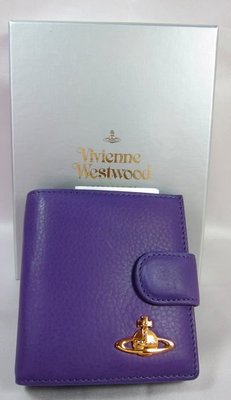 §Betty's日本古董&amp;精品雜貨§保證真品Vivienne Westwood紫色皮夾~