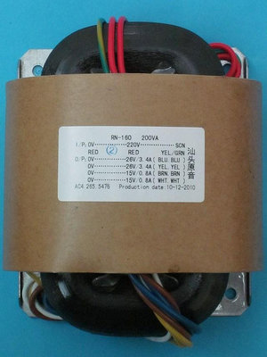 R型電源變壓器200W 雙28V+雙15V R牛 音響變壓器 銅線 220V~居家