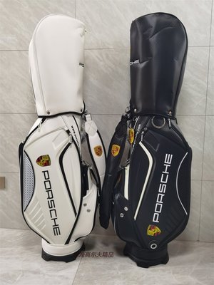 新款保時捷球袋球桿包高爾夫球包PU防水男女Golf bag標準球包輕便~特價