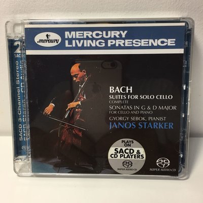 [二手古典演奏CD/SACD] 巴哈 無伴奏大提琴組曲、大提琴與鋼琴之奏鳴曲  史塔克，大提琴