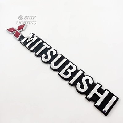 MITSUBISHI 1 X ABS 三菱徽標自動後側標誌徽章貼紙貼花替換三菱-飛馬汽車