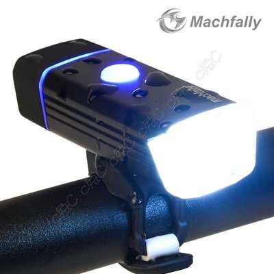 Machfally-全新德規鎂鋁合金單車頭燈：爆亮強光自行車燈 USB充電腳踏車大燈 輕量防水側光警示燈 明暗截止線前燈