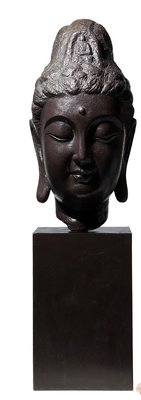 【啟秀齋】現代雕塑 李寶龍 自在觀音 (18/50) 銅雕 泥塑翻銅雕塑作品 1995年創作 重約14kg