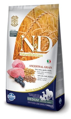 義大利 法米納FARMINA天然低穀 成犬-羊肉藍莓-潔牙顆粒(2.5KG) LD-9 狗飼料 狗乾糧